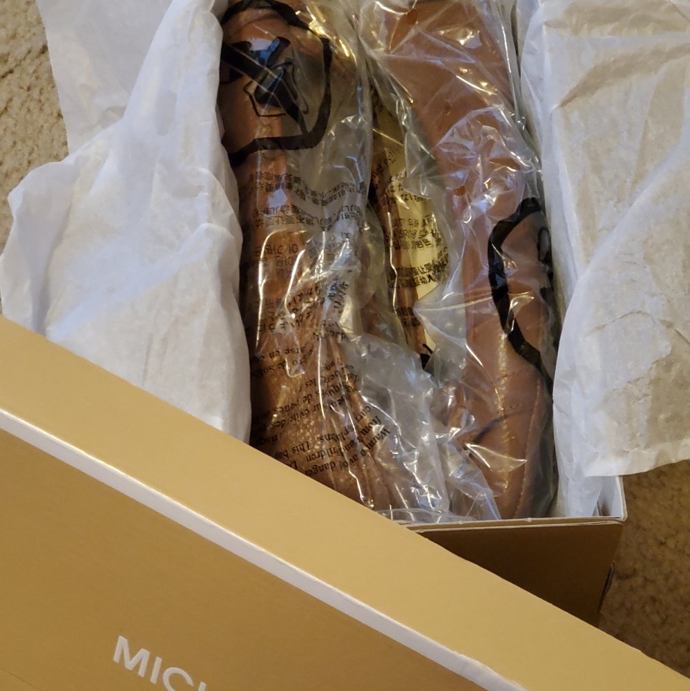 Brown Michael Kors flats